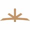 Ekena Millwork Alberta Smooth Timber Gable Bracket, Western Red Cedar, 84"W x 35"H x 5 1/2"D x 5 1/2"F, 10/12 Pitch GBW084X35X0606ALB00SWR - alternate 1